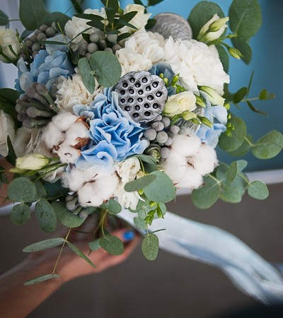 Букет свадебный Silver bouquet